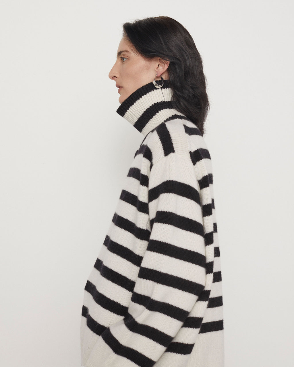 WILLOW STRIPE SWEATER - LONGER VERSION