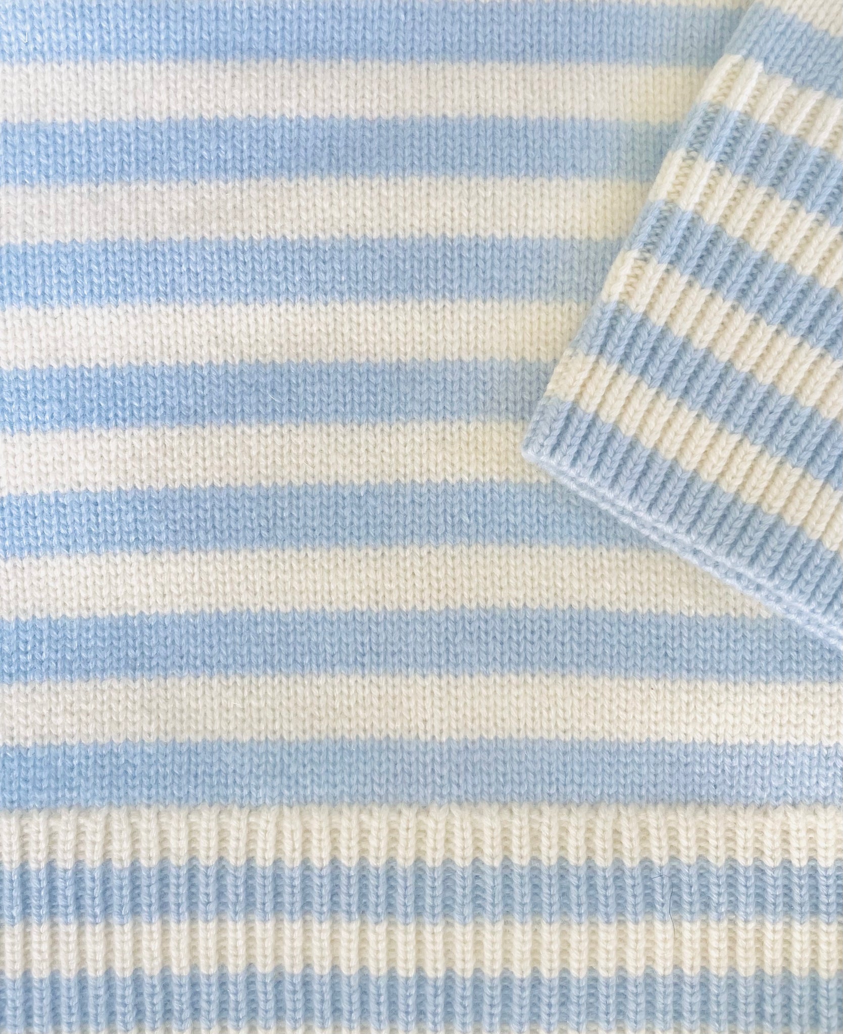 ESME STRIPE POLO SWEATER