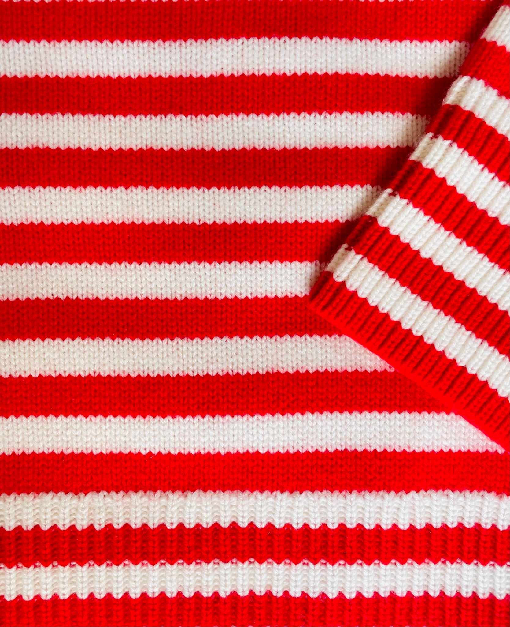 ESME BLOCK STRIPE POLO-SWEATER
