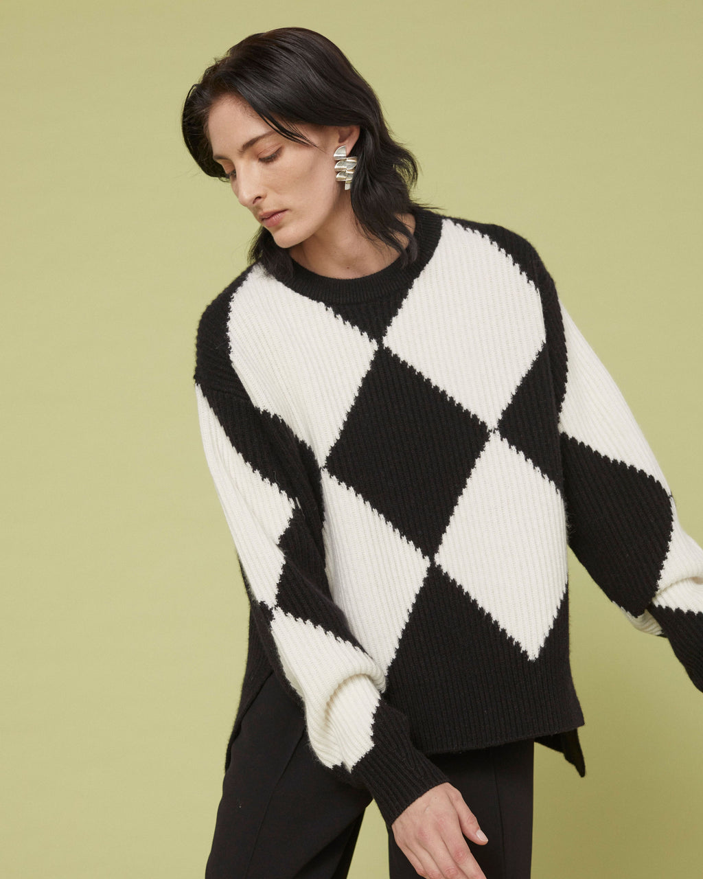 SANDRA ARGYLE SWEATER