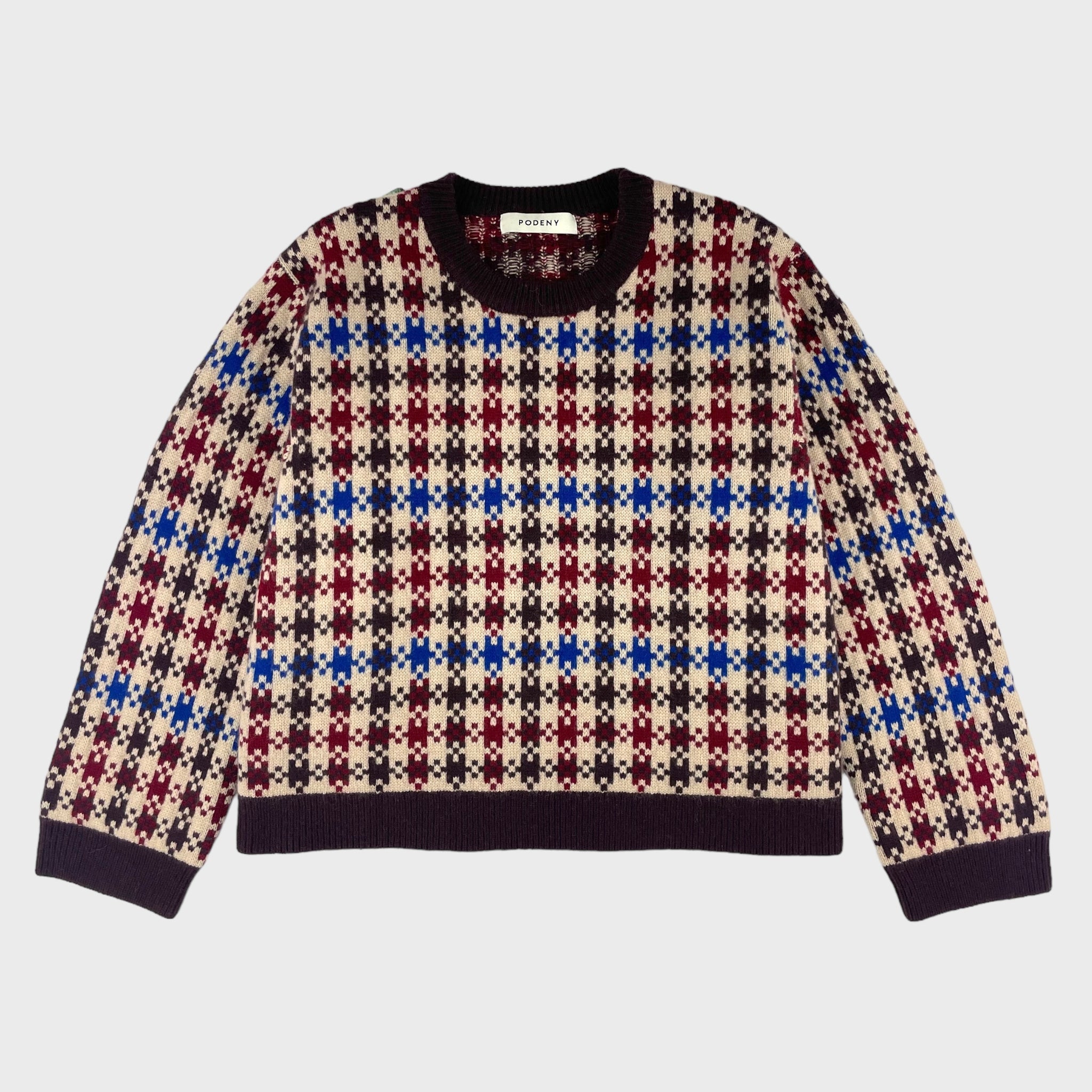 VANESSA CHECK SWEATER