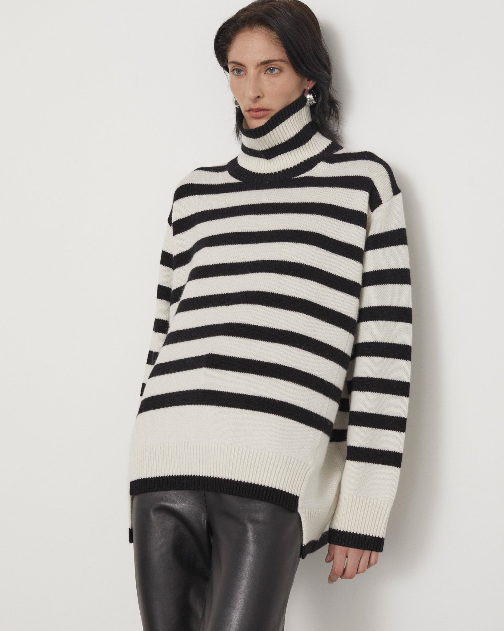 WILLOW STRIPE SWEATER - LONGER VERSION