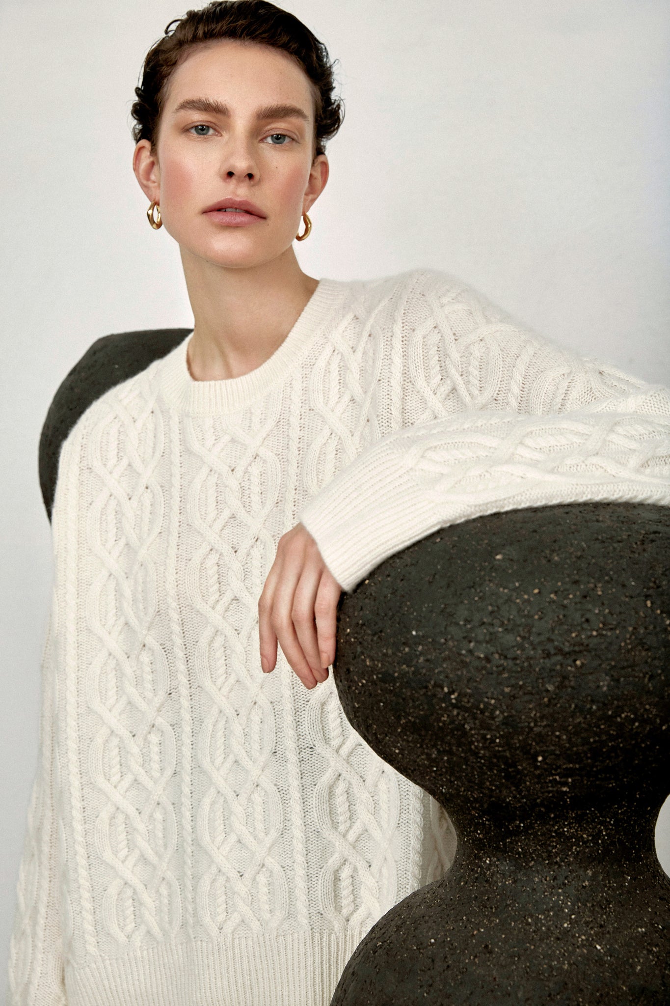 EVA CABLE SWEATER