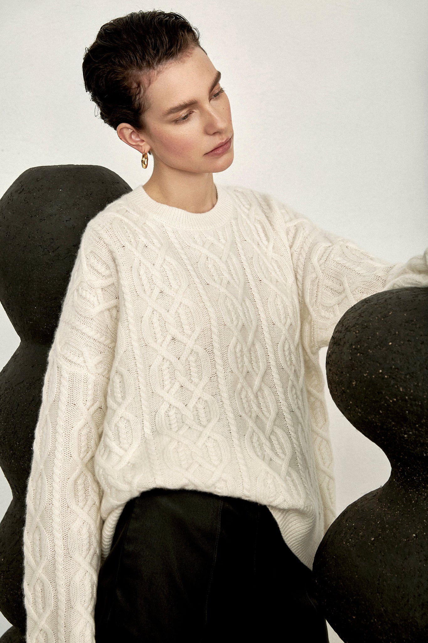 EVA CABLE SWEATER